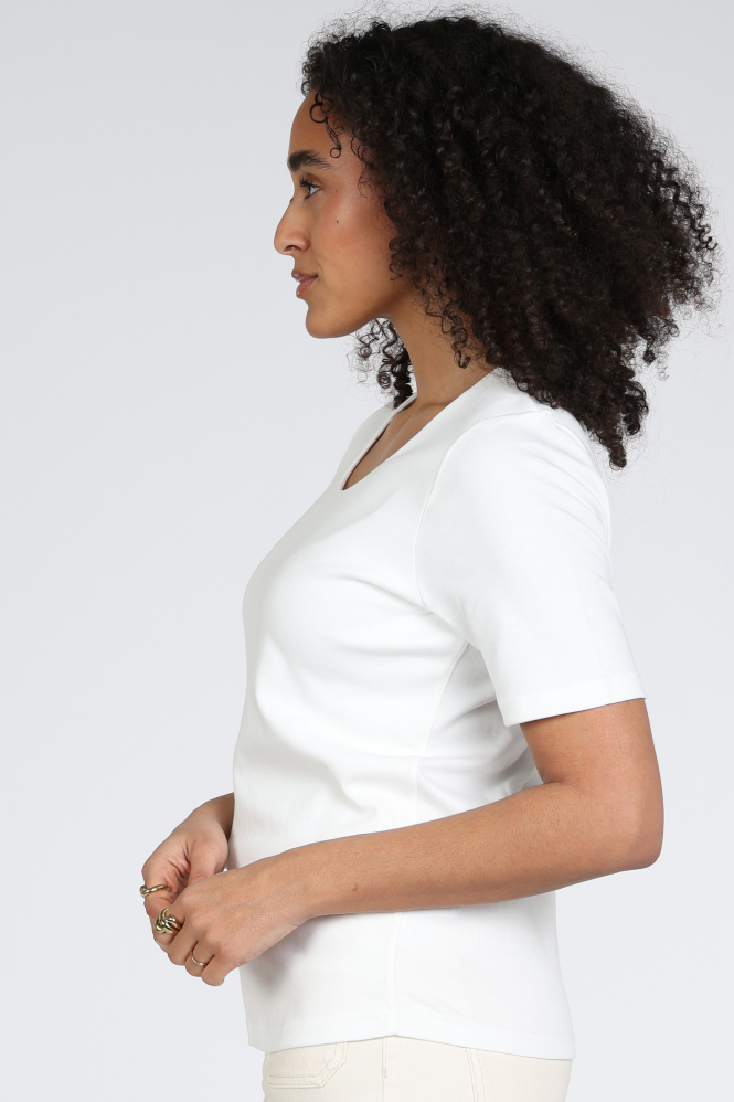 Zaida 346001 T-shirt korte mouw Wit