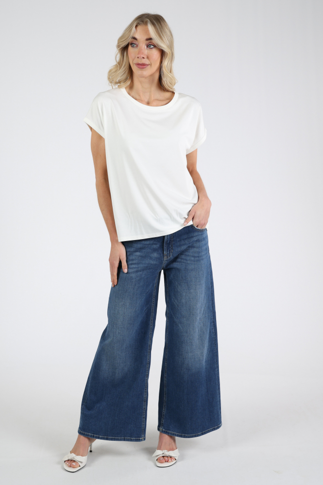 Knit-Ted 111P010 emma T-shirt korte mouw Wit