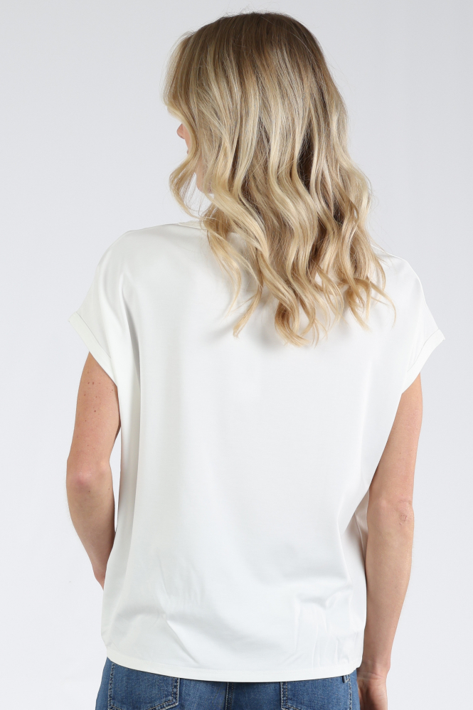 Knit-Ted 111P010 emma T-shirt korte mouw Wit