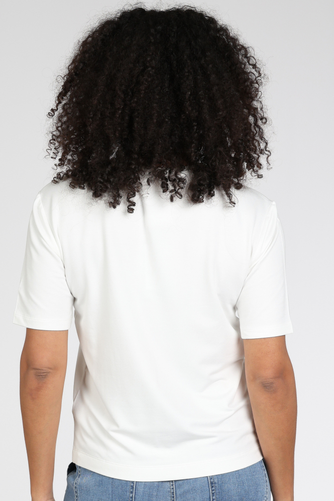 Monari 410142 T-shirt korte mouw Wit