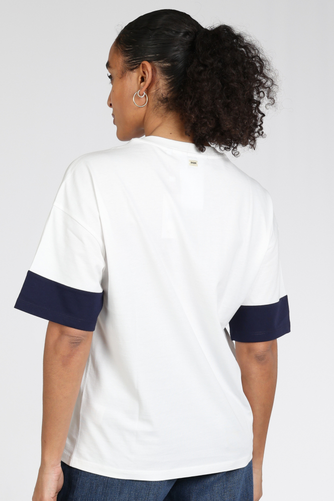 Pom Amsterdam SP9482 T-shirt korte mouw Wit