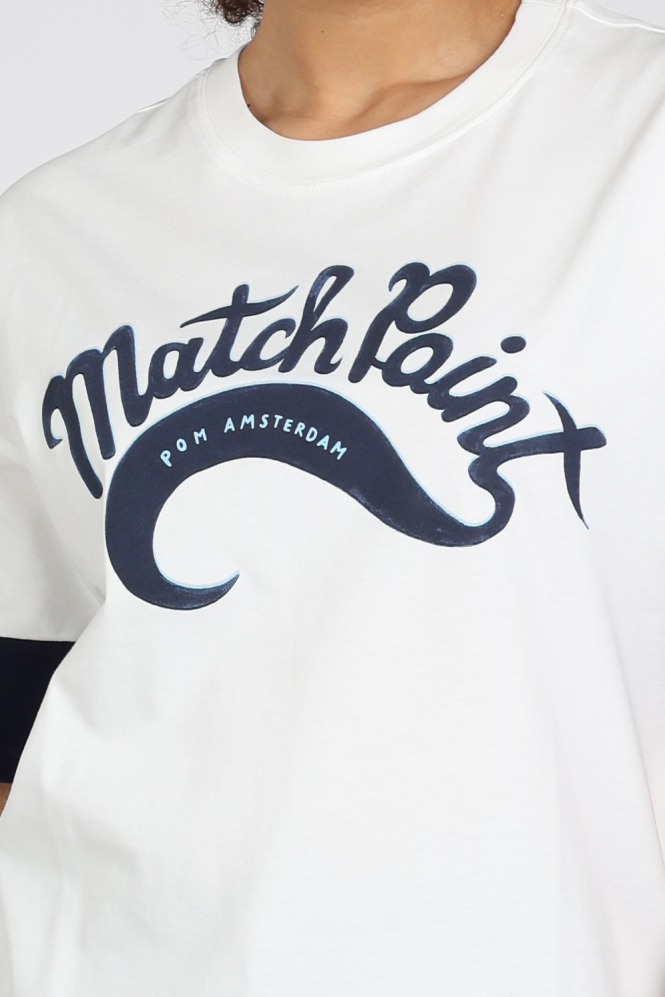 Pom Amsterdam SP9482 T-shirt korte mouw Wit