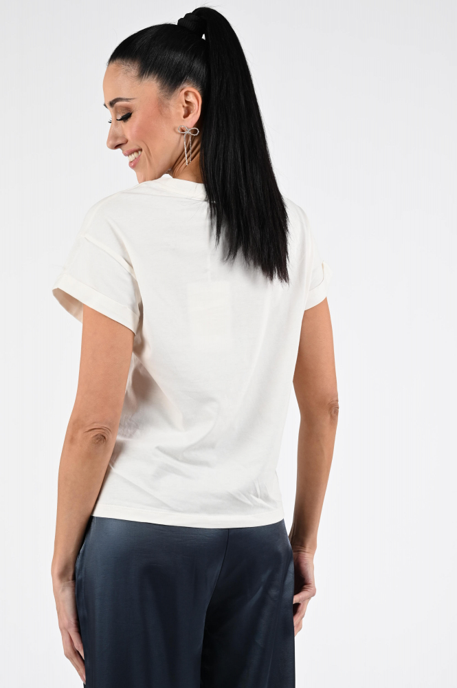 Nukus NKF04003 T-shirt korte mouw Wit