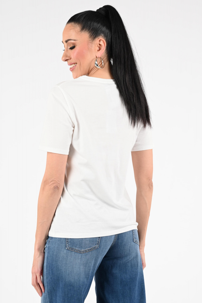 Geisha 52837-41 T-shirt korte mouw Wit