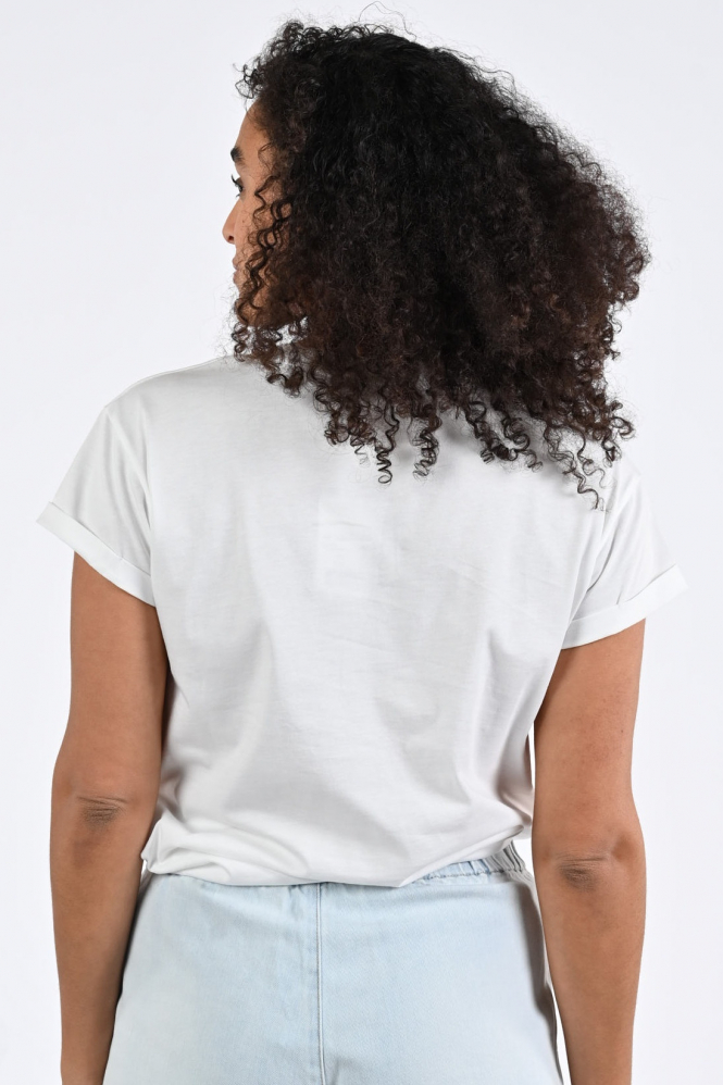 Geisha 62355-24 T-shirt korte mouw Wit