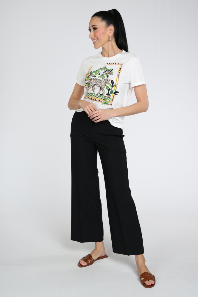 Marc Cain AC 48.10 J55 T-shirt korte mouw Wit