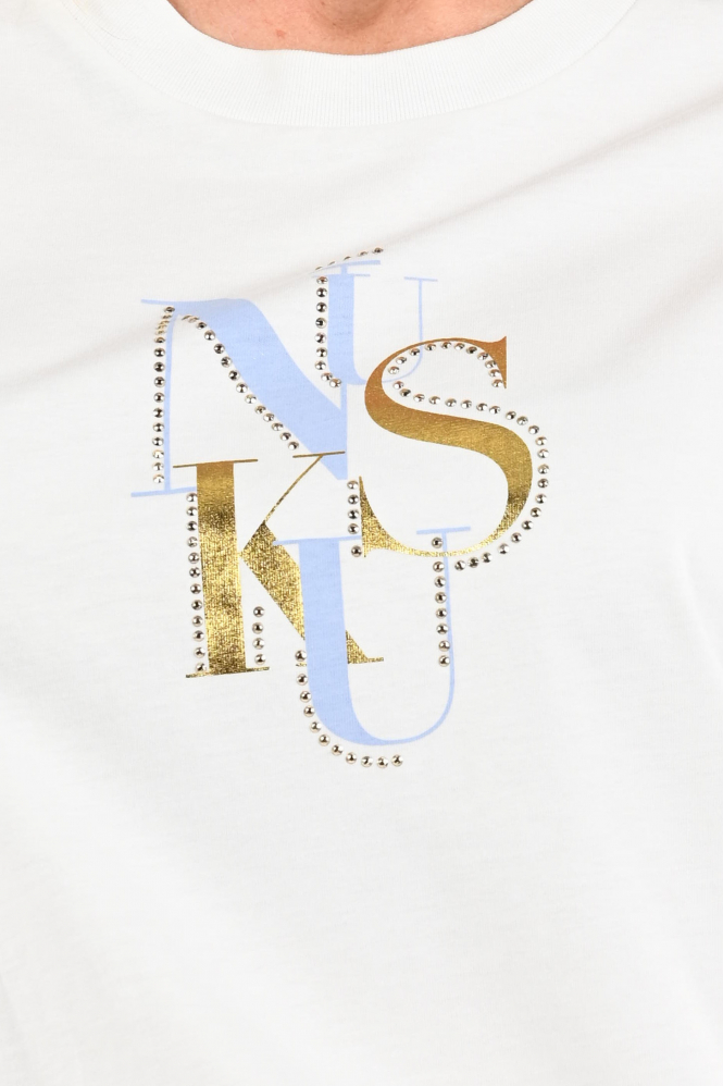 Nukus NKS04018 T-shirt korte mouw Wit