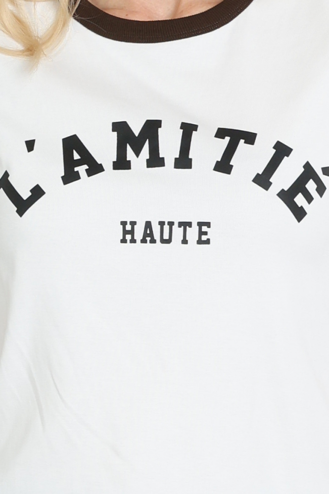 Haute L'Amitié HL10006 T-shirt korte mouw Wit