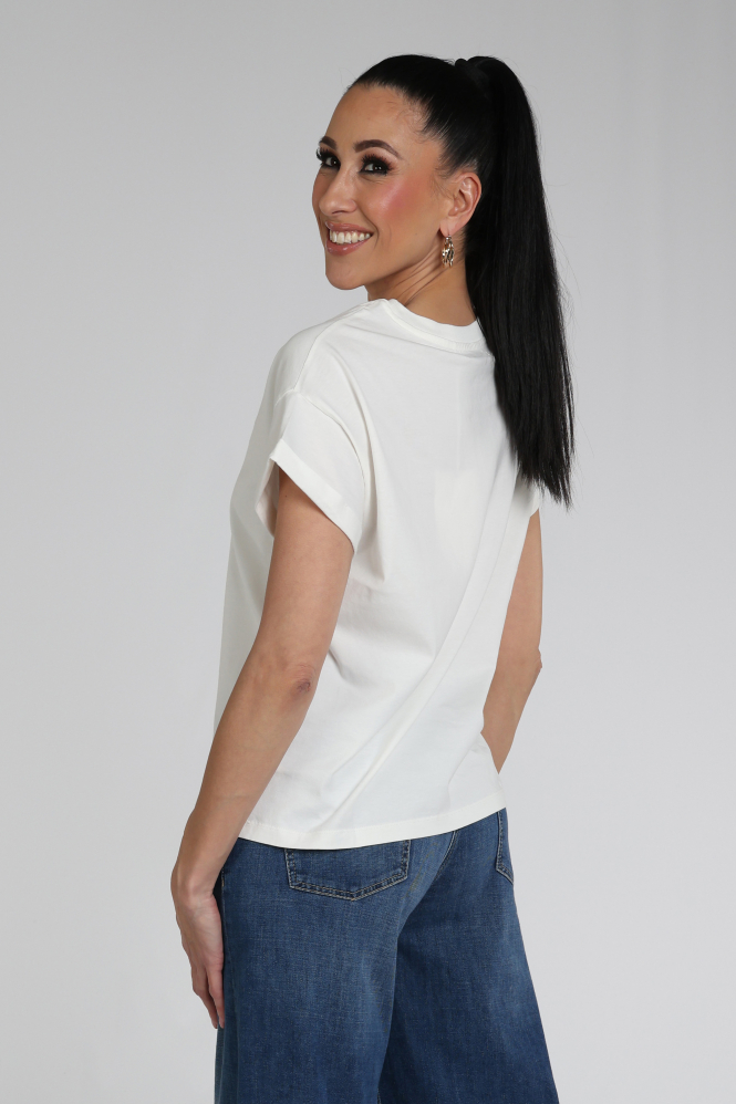 Nukus NKS04008 T-shirt korte mouw Wit