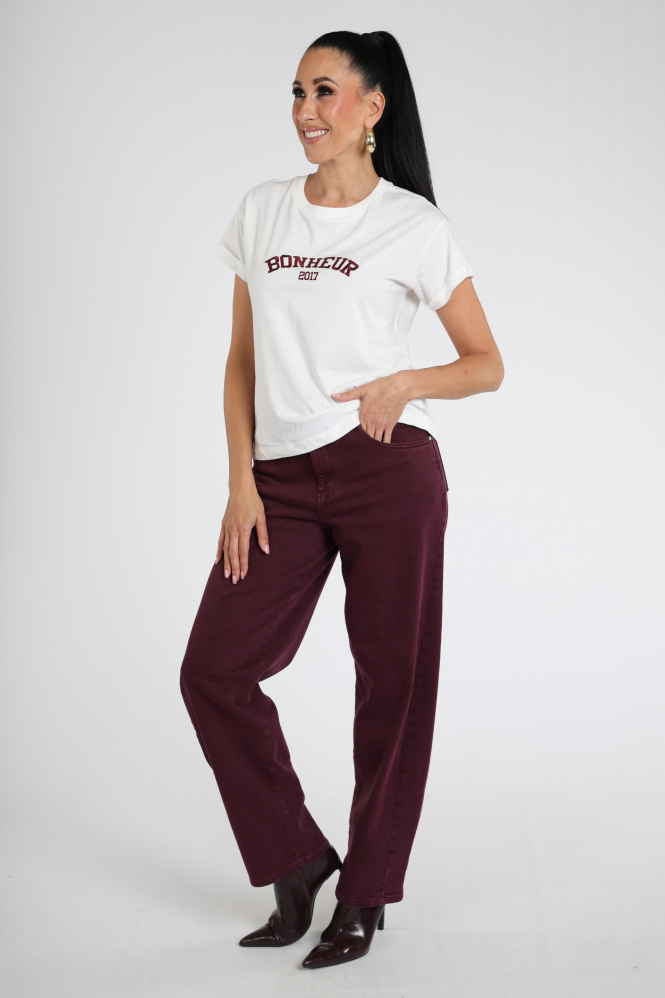 Nukus NKF04020 T-shirt korte mouw Wit