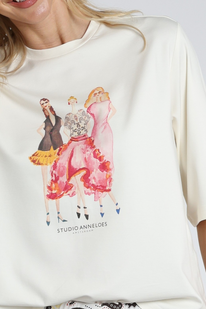Studio Anneloes 14174 T-shirt korte mouw Wit