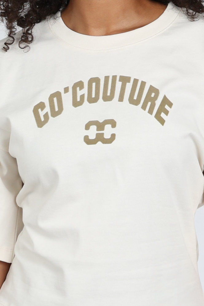 Co'couture 500108 T-shirt korte mouw Wit