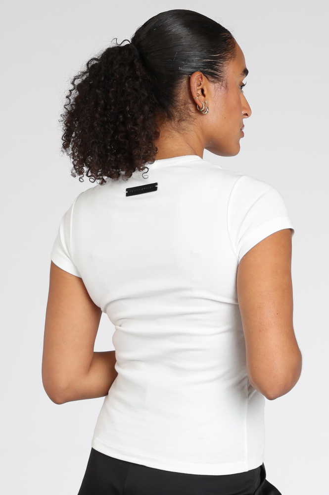 Haute L'Amitié hl10849  T-shirt korte mouw Wit
