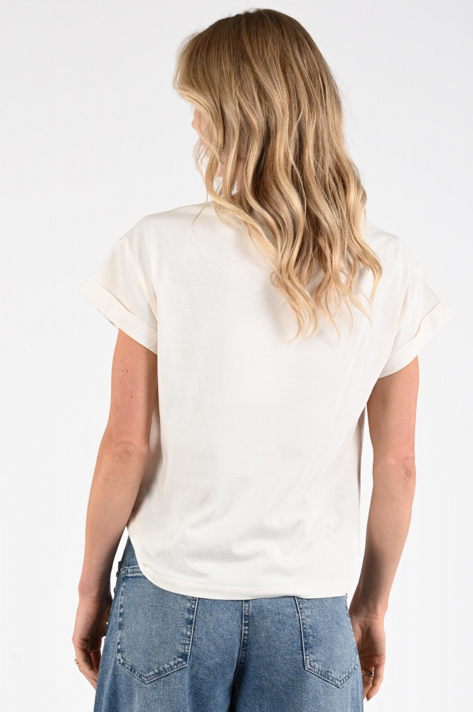 Nukus NKF04004 T-shirt korte mouw Beige