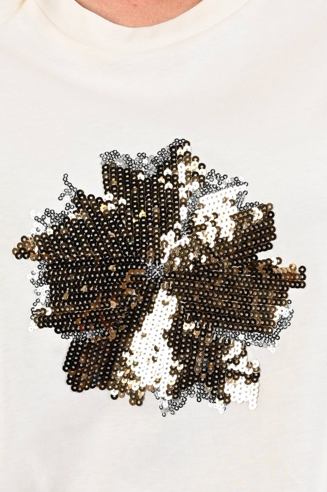 Nukus NKF04004 T-shirt korte mouw Beige