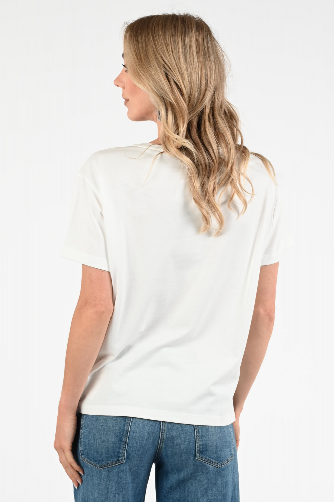 Monari 408653 T-shirt korte mouw Beige
