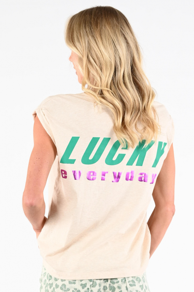 By-Bar 26211043 T-shirt korte mouw Beige