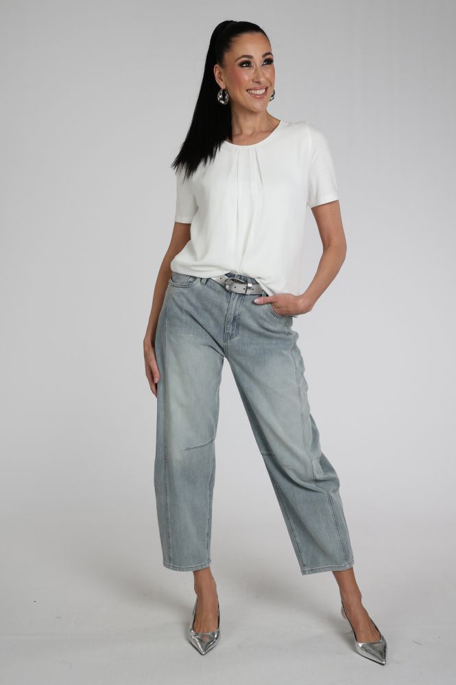 Frank walder 716435 T-shirt korte mouw Beige