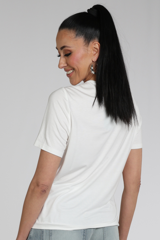 Frank walder 716435 T-shirt korte mouw Beige