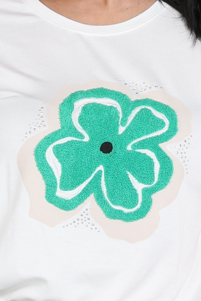 Frank walder 502465 T-shirt korte mouw Beige