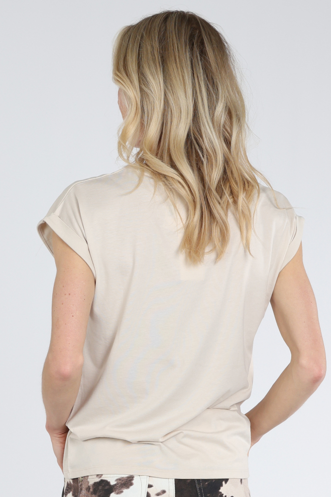 Geisha 62143-41 T-shirt korte mouw Beige