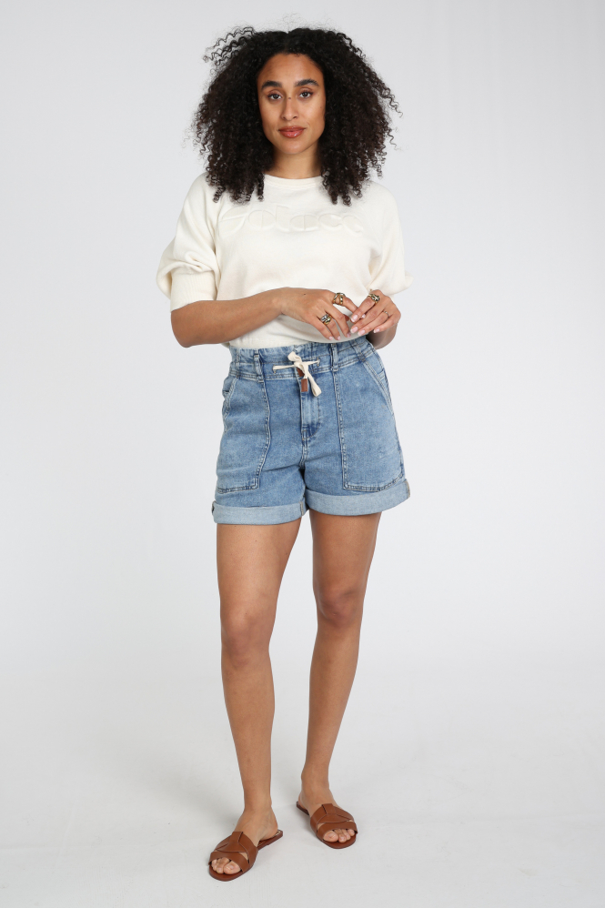 Yaya 01-000563-603 T-shirt korte mouw Beige