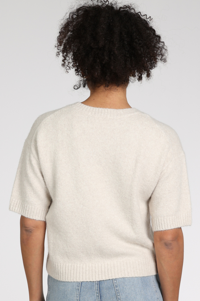 Yaya 01-000548-601 T-shirt korte mouw Beige