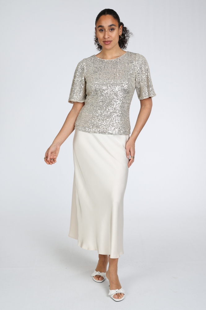 Vera Mont 03414478 T-shirt korte mouw Beige