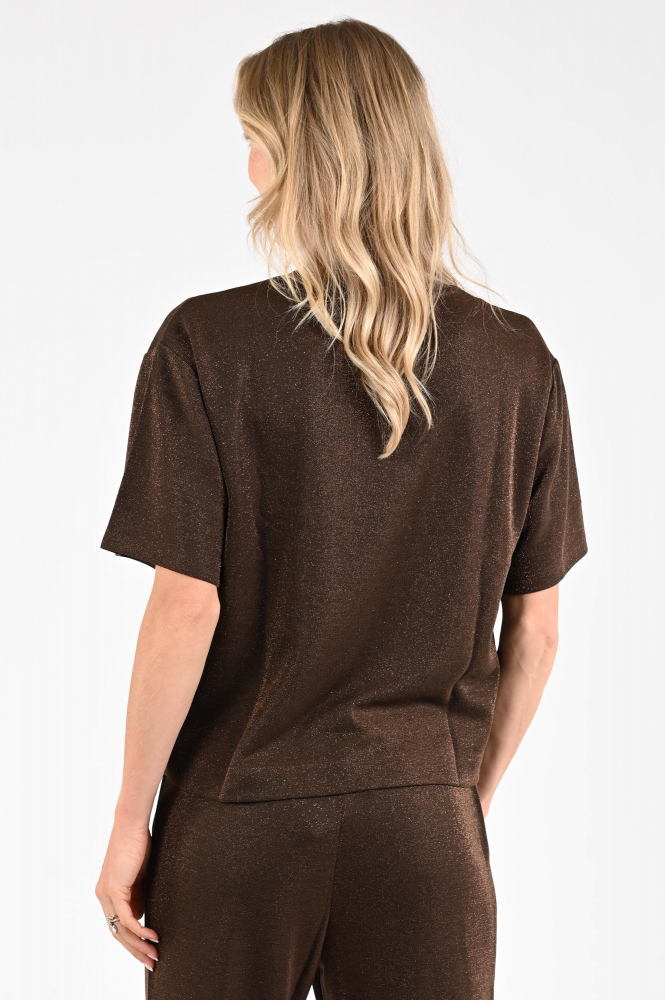 Nukus NKF01035 T-shirt korte mouw Bruin