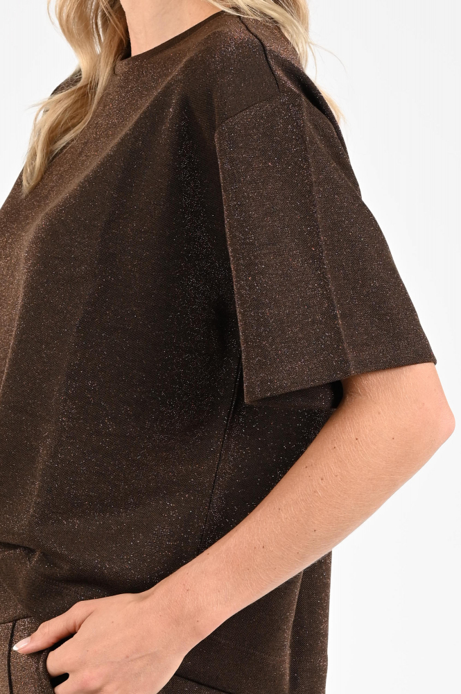 Nukus NKF01035 T-shirt korte mouw Bruin