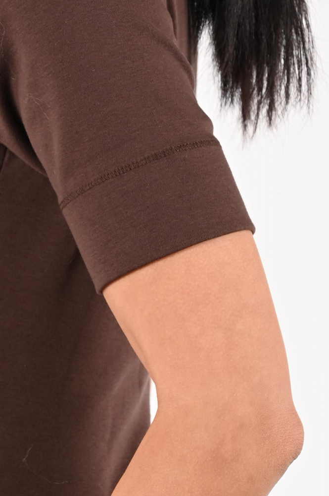 Co'couture 33166 T-shirt korte mouw Bruin