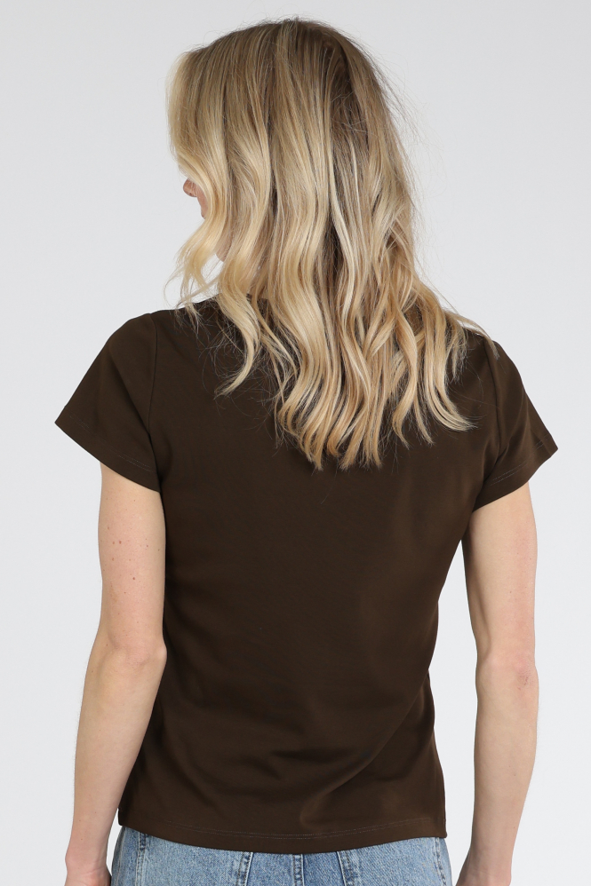 Haute L'Amitié HL10006 T-shirt korte mouw Bruin