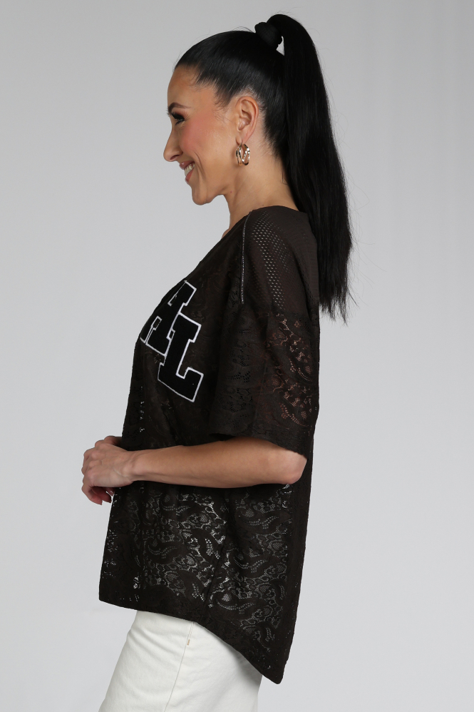 Haute L'Amitié HL10466 T-shirt korte mouw Bruin