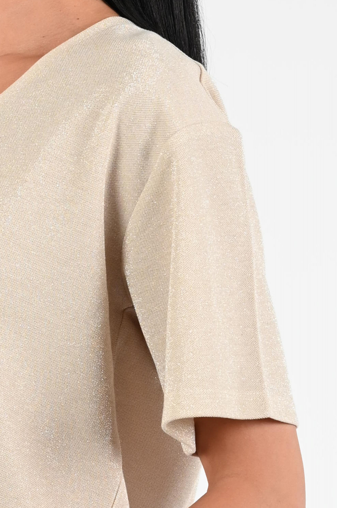 Nukus NKF01034 T-shirt korte mouw Beige