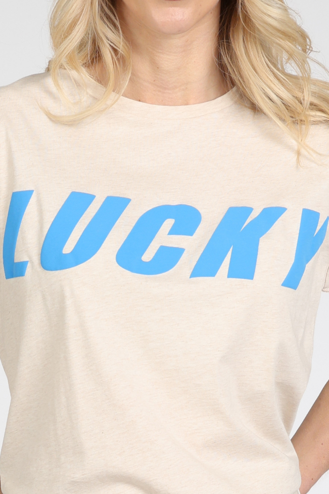 By-Bar 26211048 T-shirt korte mouw Beige