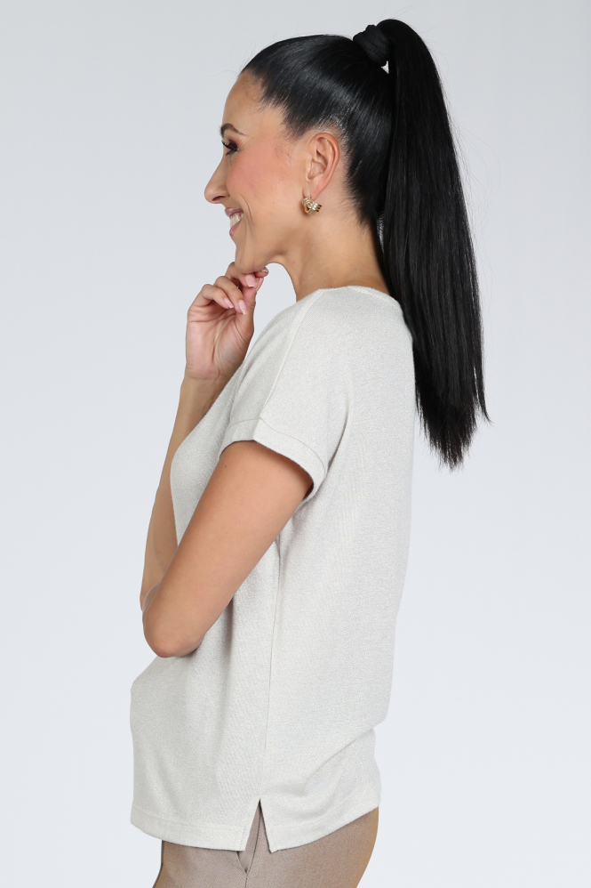 Geisha 62549-24 T-shirt korte mouw Beige