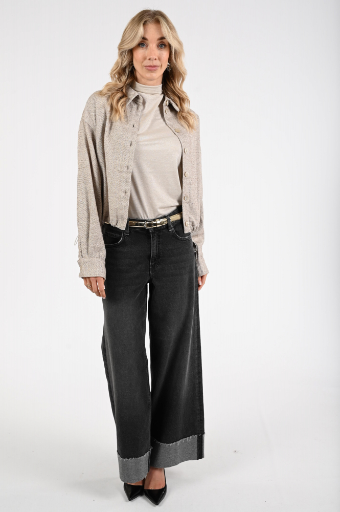 Aimée the label mandy T-shirt korte mouw Beige