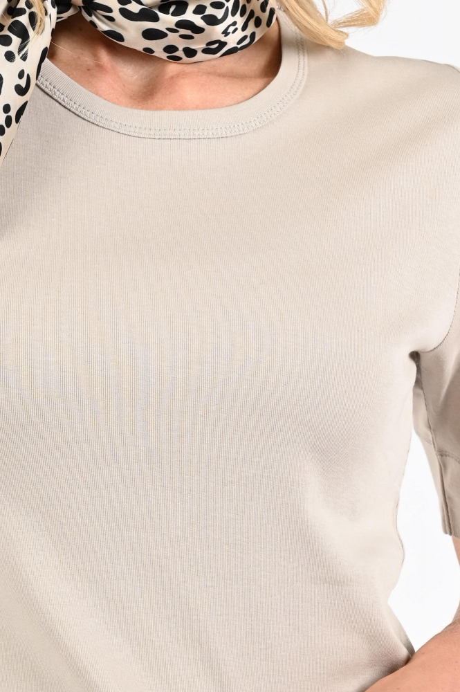 Co'couture 33016 GrannyCC T-shirt korte mouw Beige