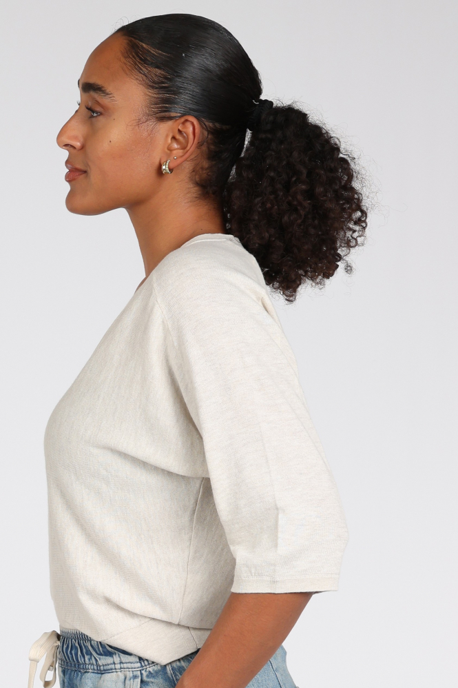Yaya 01-000609-607 T-shirt korte mouw Beige