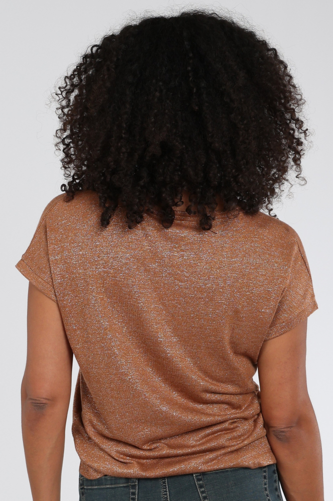 Geisha 62873-24 T-shirt korte mouw Bruin