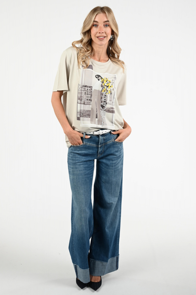 Monari 408979 T-shirt korte mouw Bruin