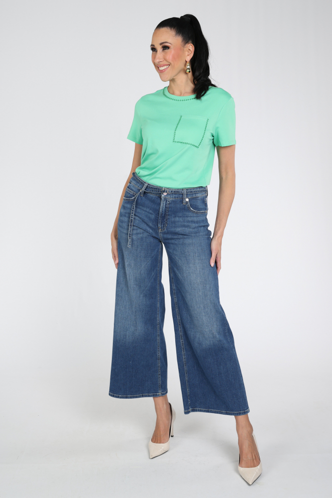 Marc Cain AC 48.27 J15 T-shirt korte mouw Groen