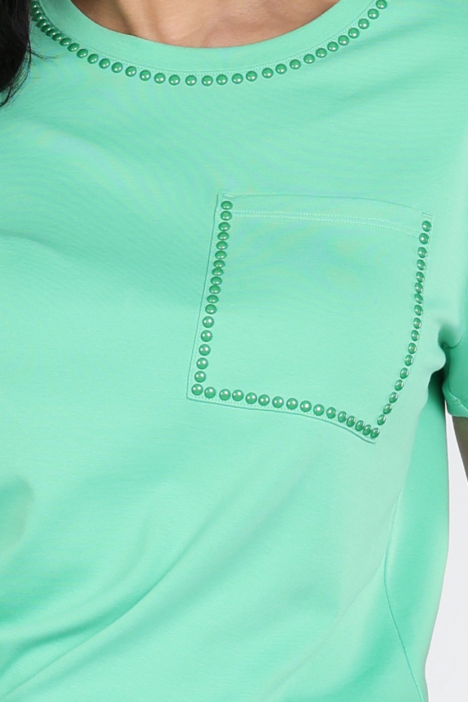 Marc Cain AC 48.27 J15 T-shirt korte mouw Groen