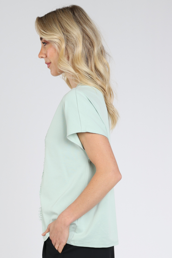 Marc Cain BC 48.25 J14 T-shirt korte mouw Groen