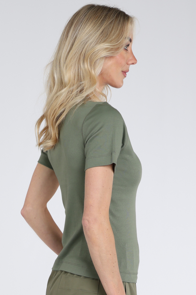 Marc Cain AS 48.70 J50 T-shirt korte mouw Groen