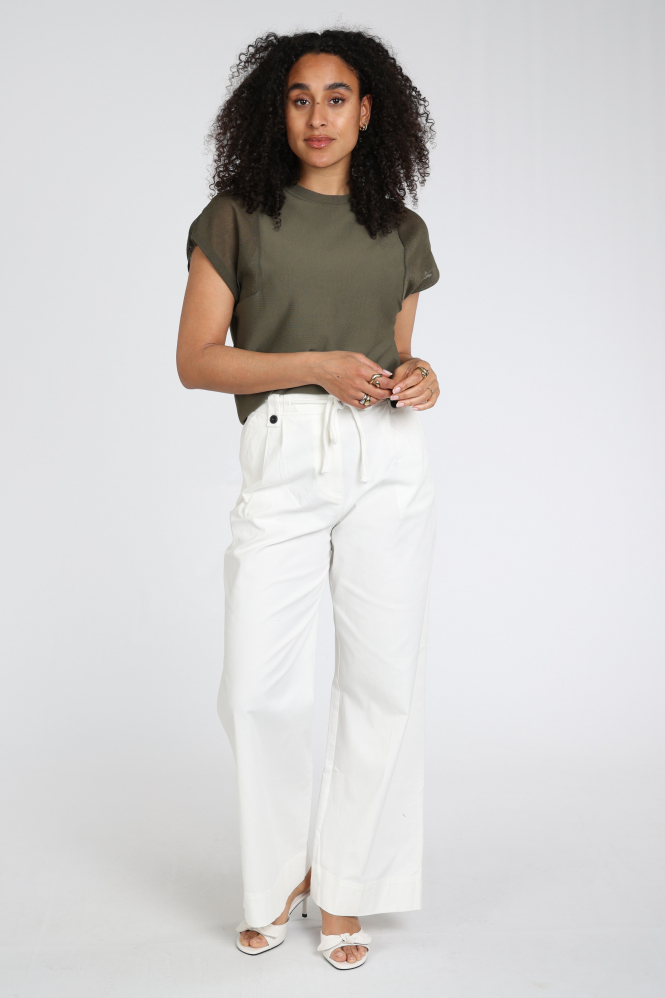 Yaya 01-000578-604 T-shirt korte mouw Groen