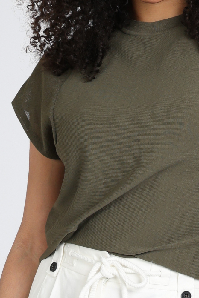 Yaya 01-000578-604 T-shirt korte mouw Groen