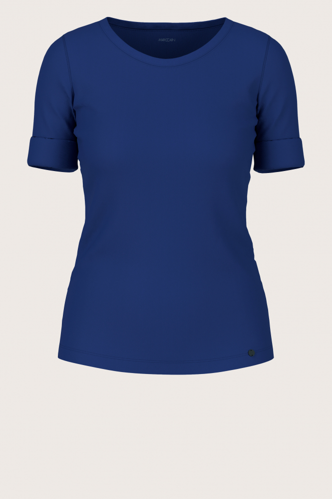 Marc Cain YA 48.09 J50 T-shirt korte mouw Blauw