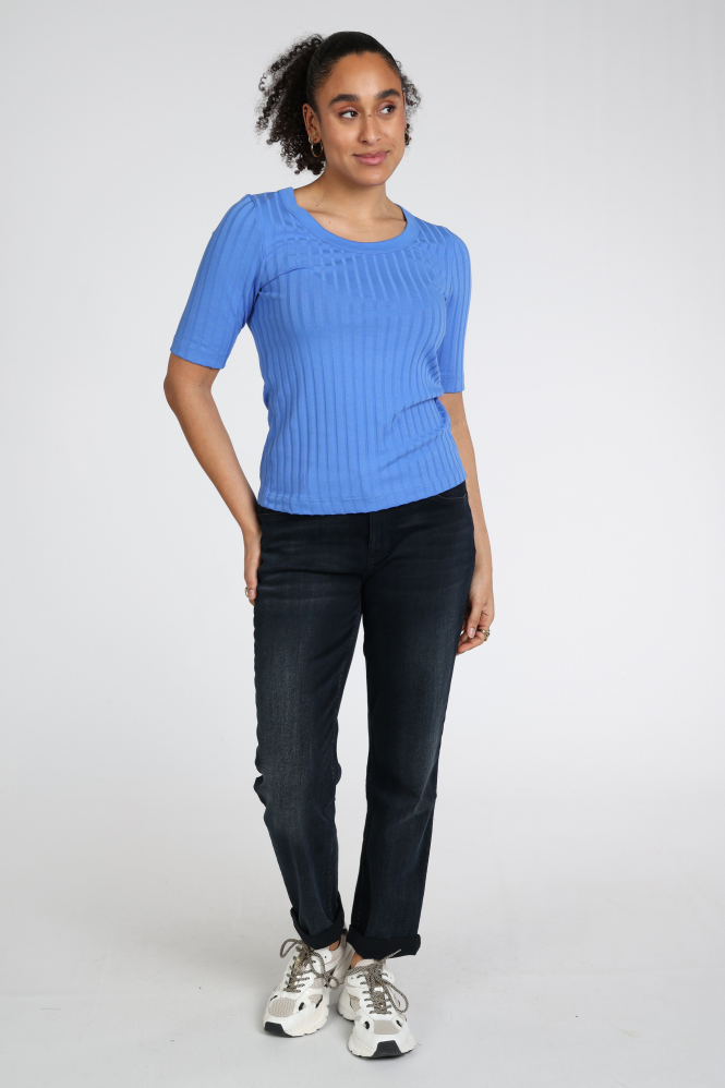 Zaida 346355 T-shirt korte mouw Blauw
