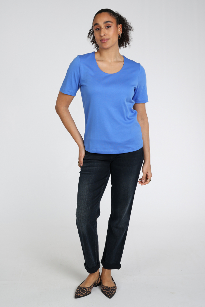 Zaida 346001 T-shirt korte mouw Blauw